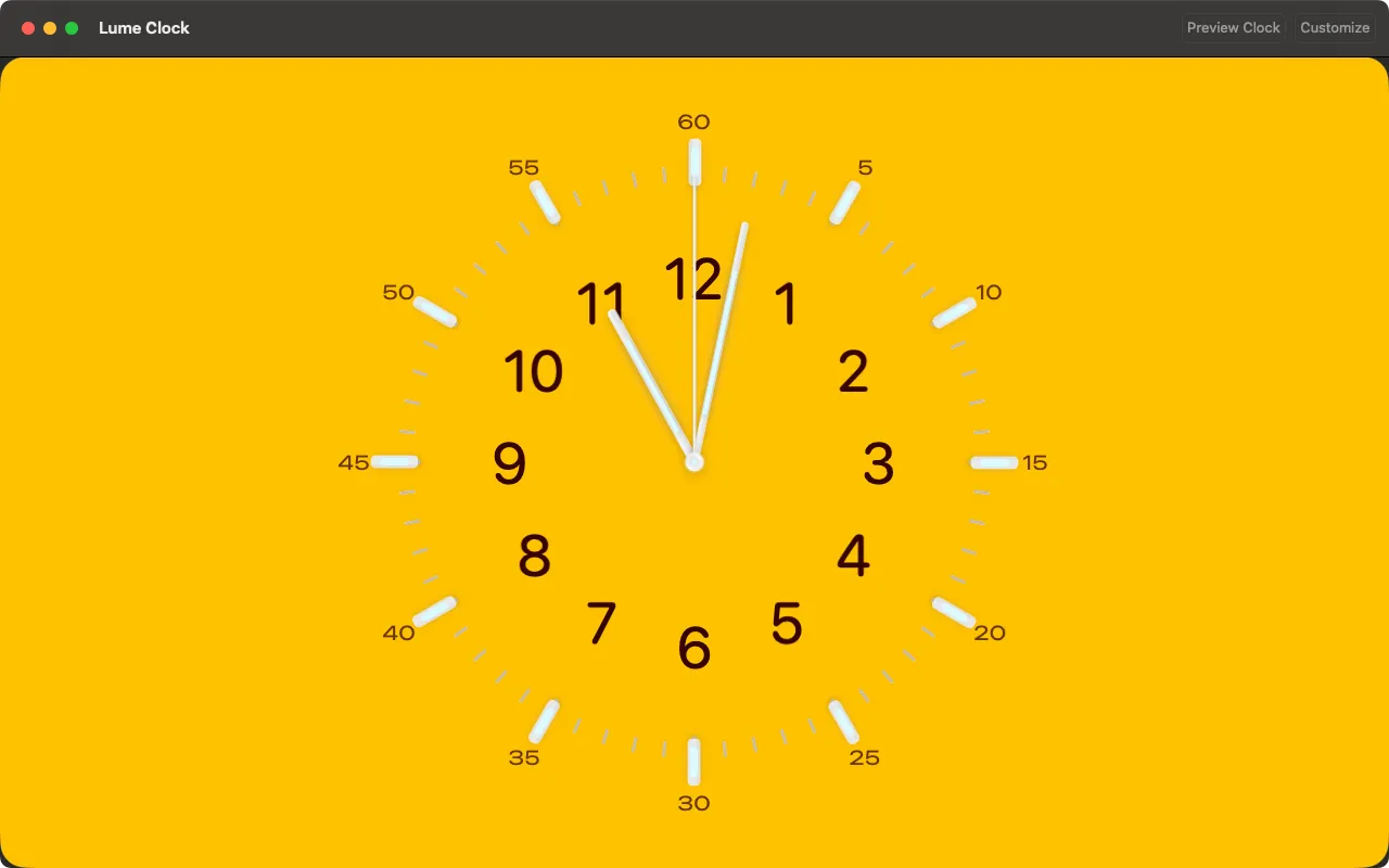 Lume Clock screenshot 1