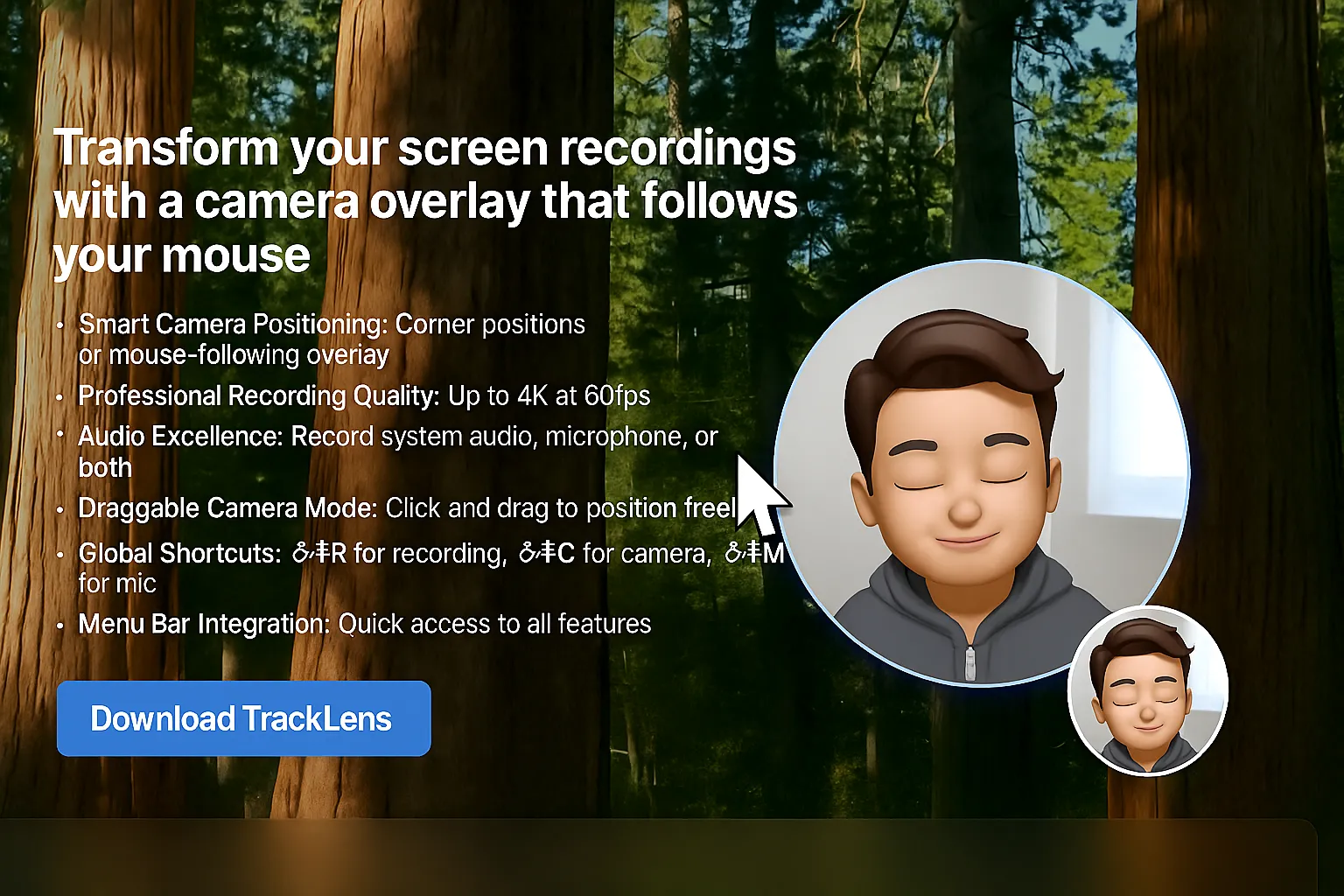 TrackLens - Facecam Recorder screenshot 3