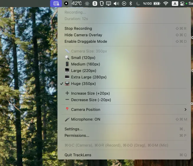 TrackLens - Facecam Recorder screenshot 5