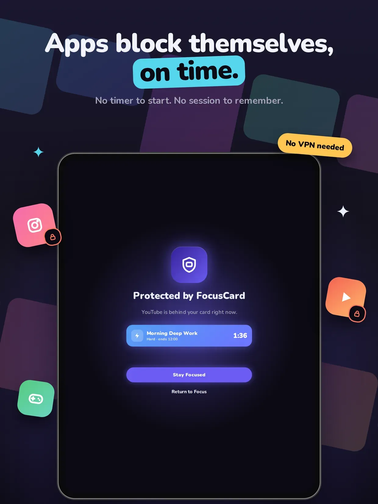 FocusCard: Screen Time Block screenshot 8