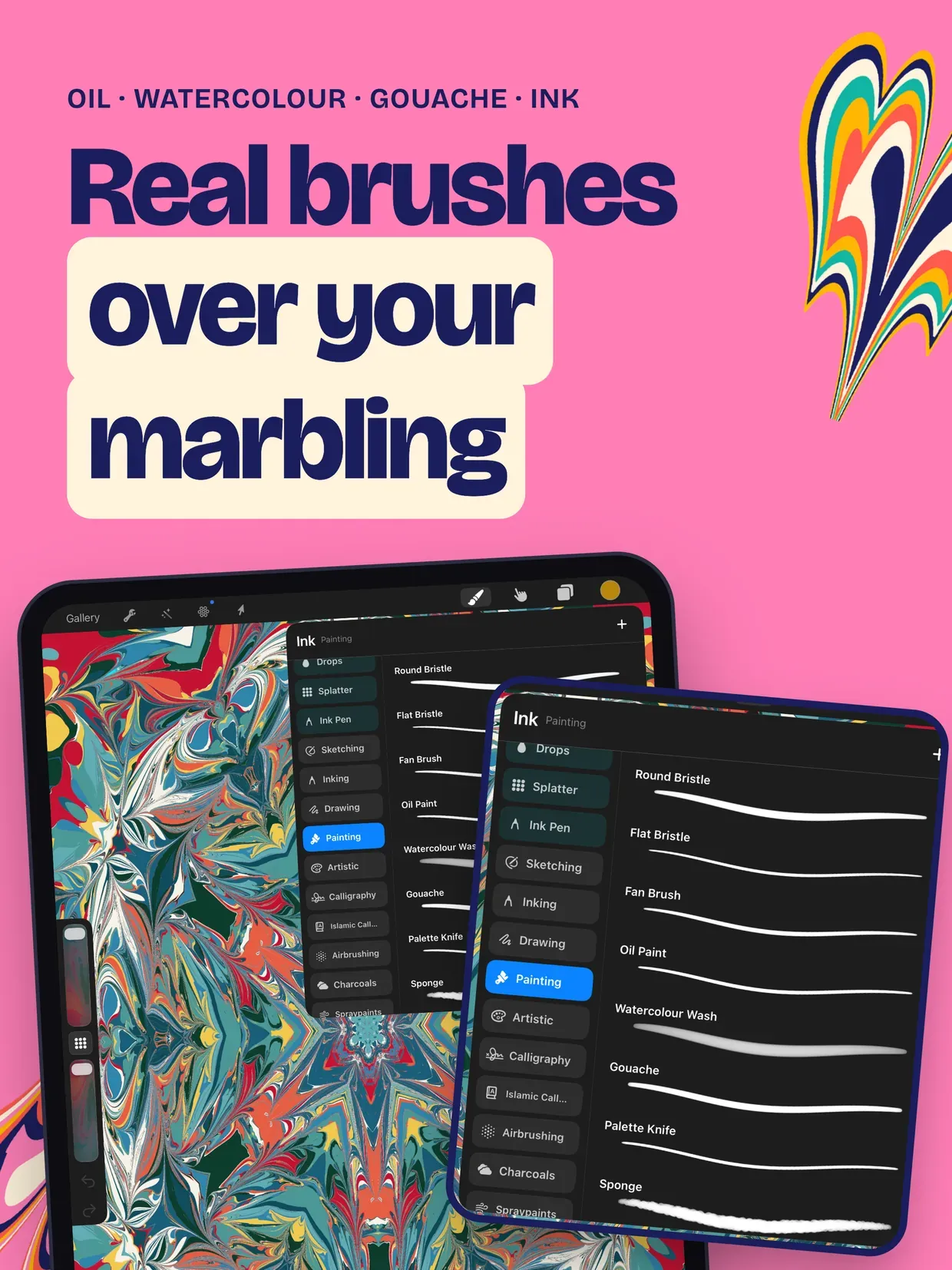 Ebru: Water & Paper Marbling screenshot 15