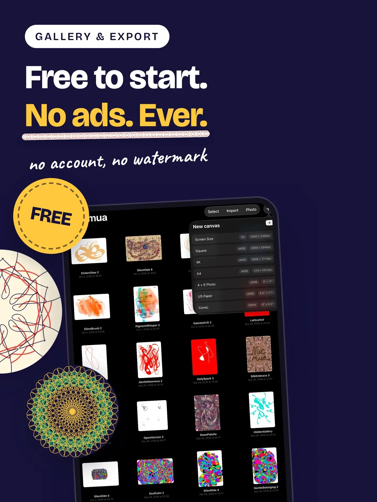 Mecmua: Symmetry Drawing Pad screenshot 20