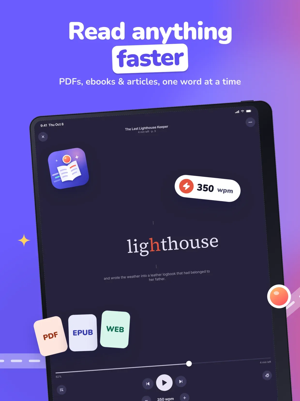 ReadPace: Speed Reading & RSVP screenshot 10