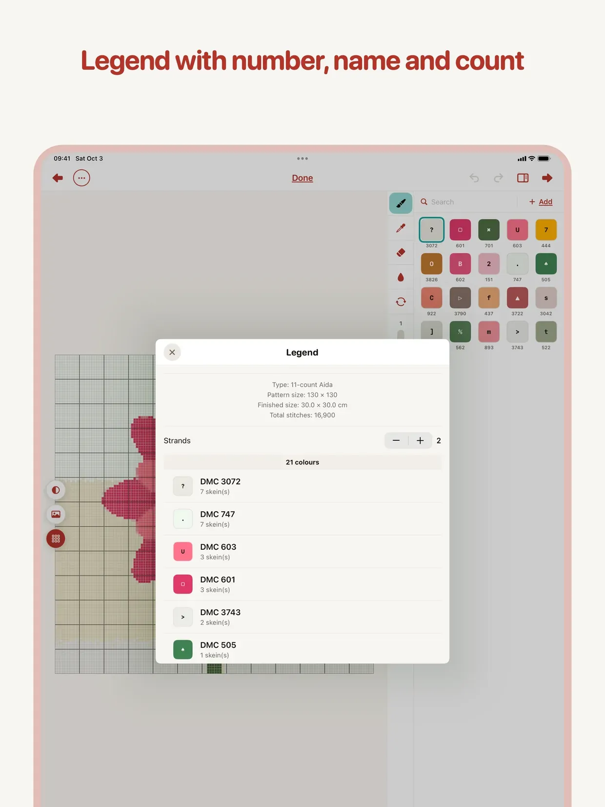 Kanava: Cross Stitch Pattern screenshot 16