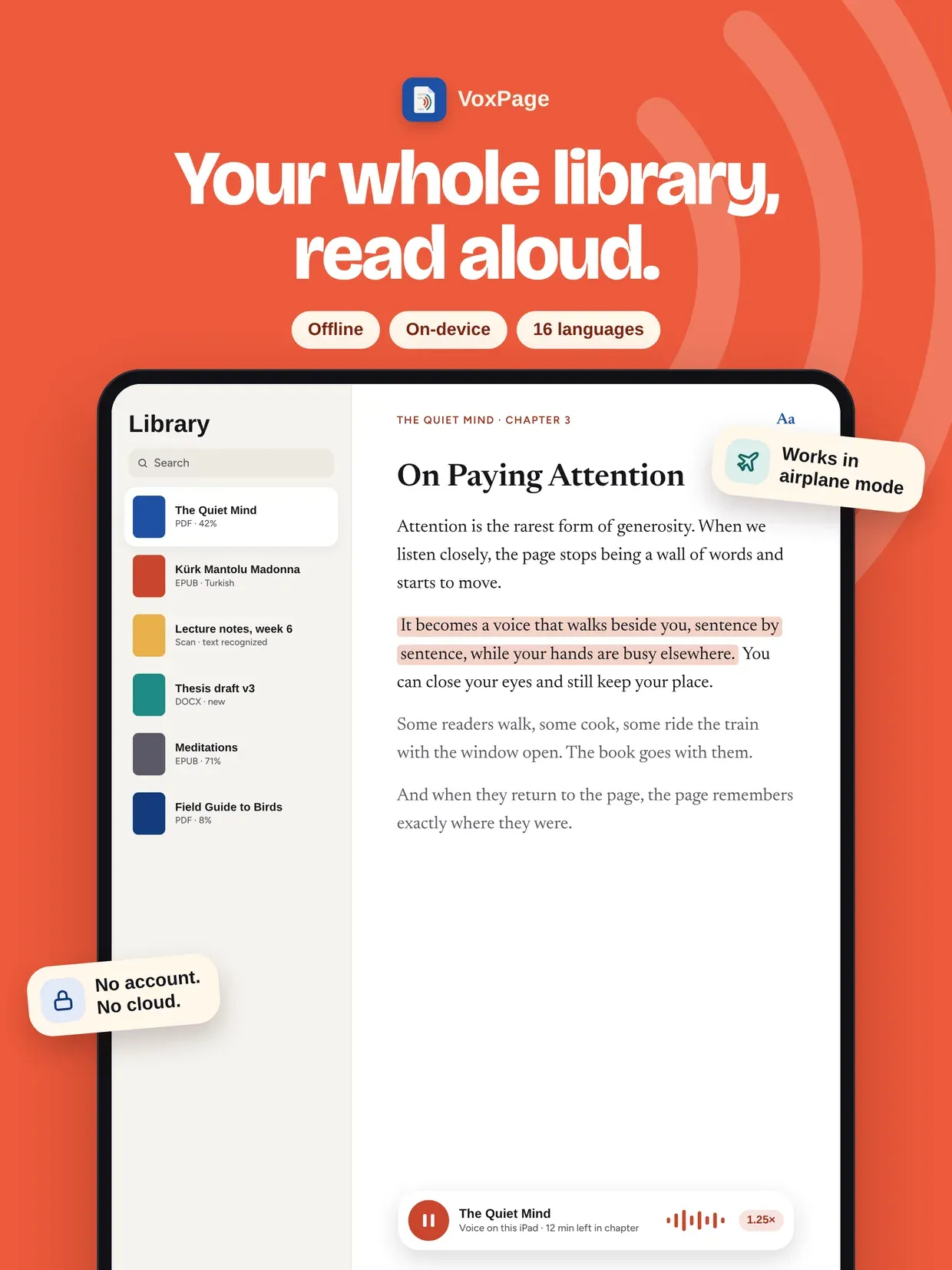 VoxPage: Read Aloud PDF Reader screenshot 9