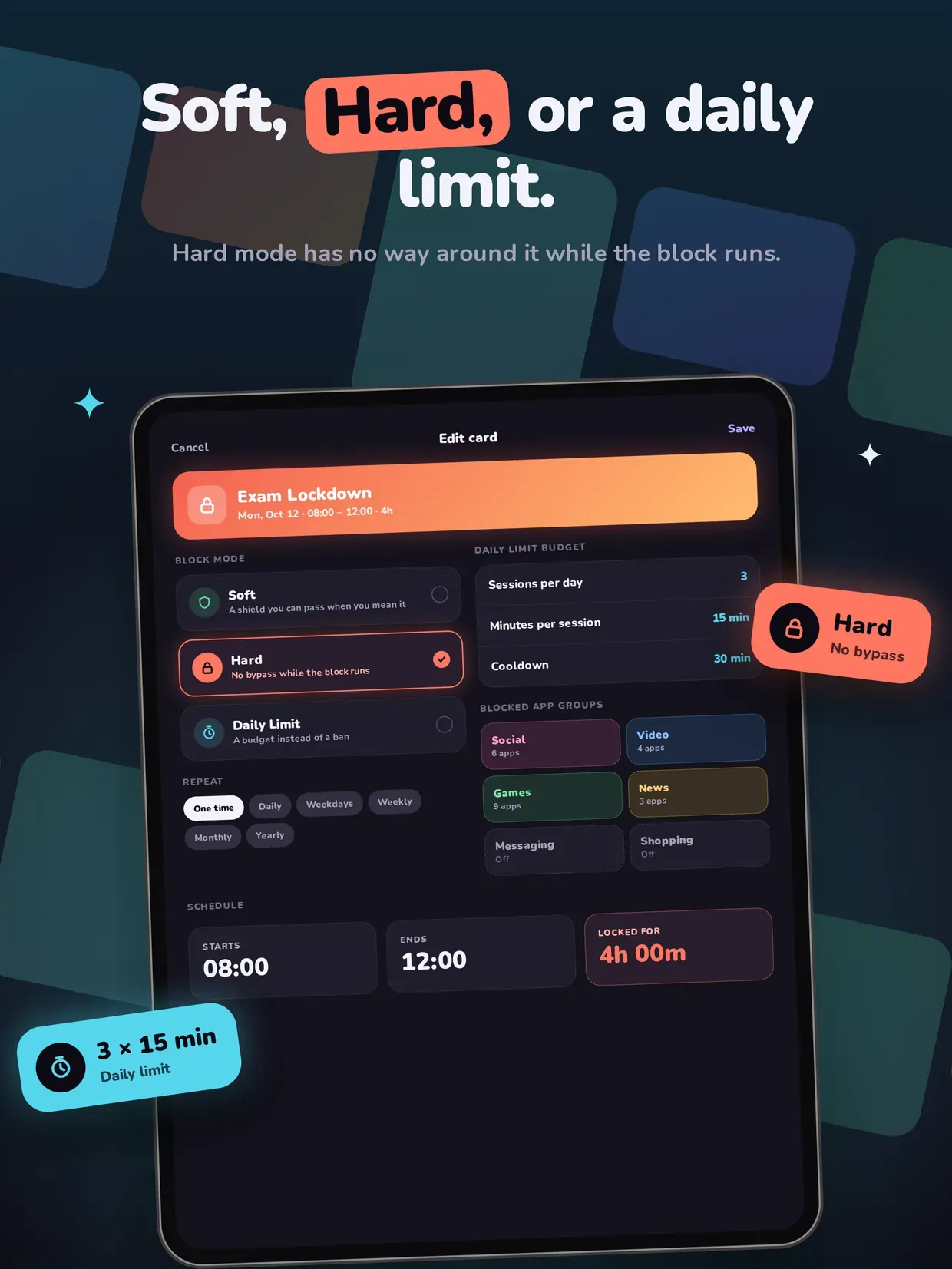 FocusCard: Screen Time Block screenshot 9