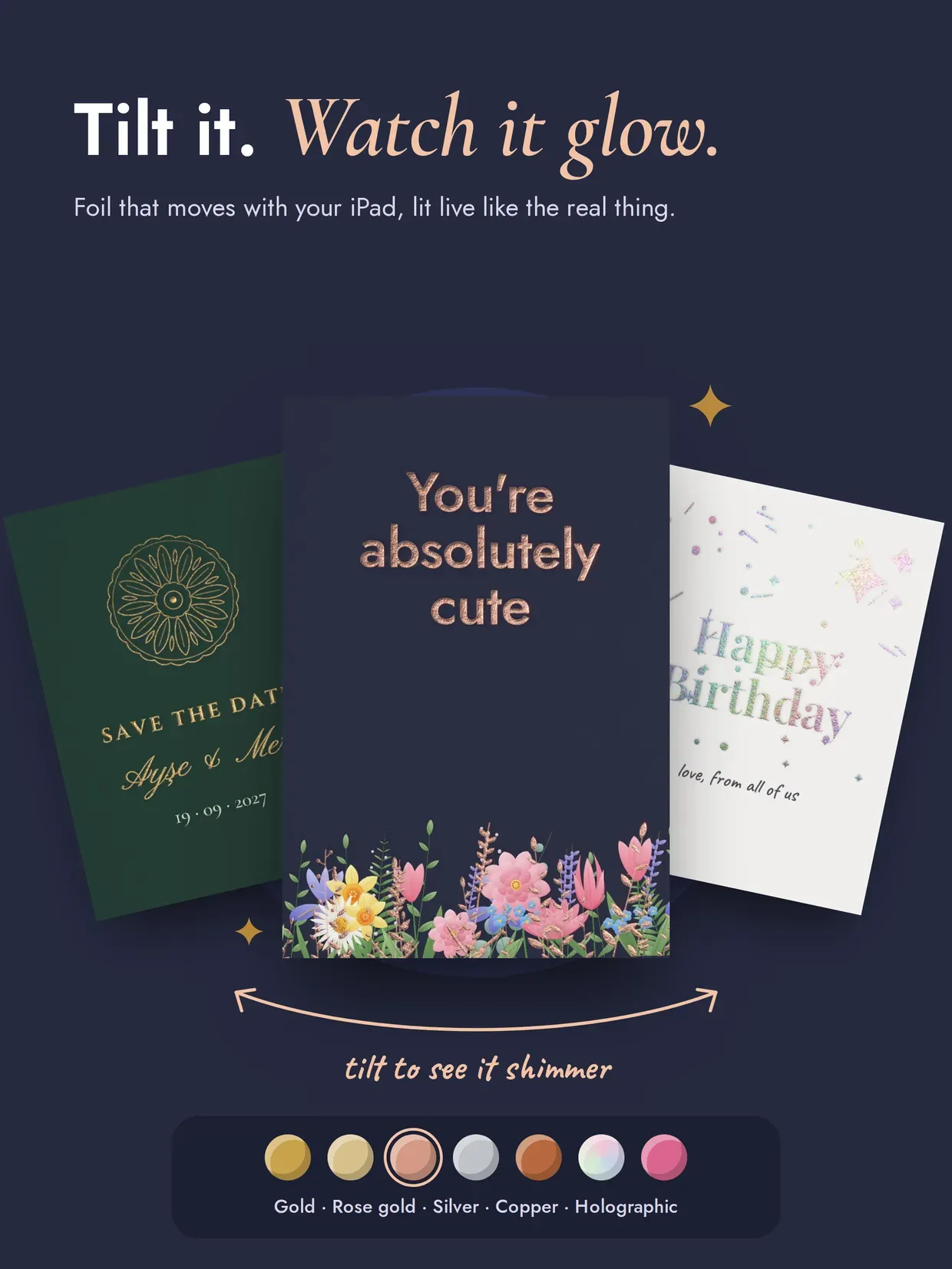 Varak: Foil Invitation Maker screenshot 8