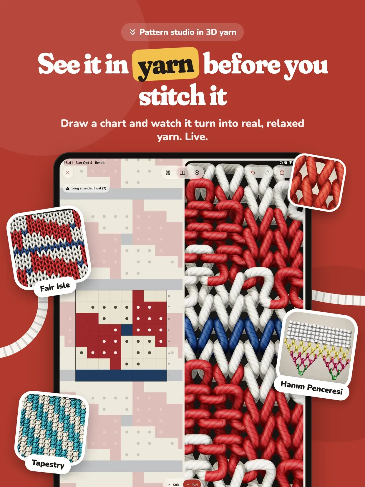 İlmek: Knitting Pattern Maker screenshot 6