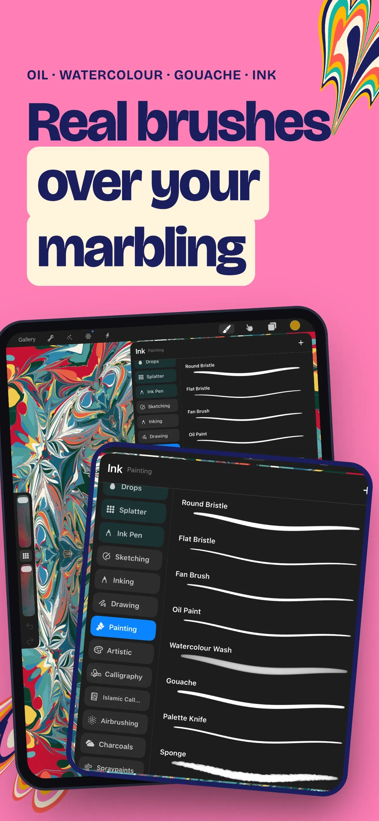 Ebru: Water & Paper Marbling screenshot 5