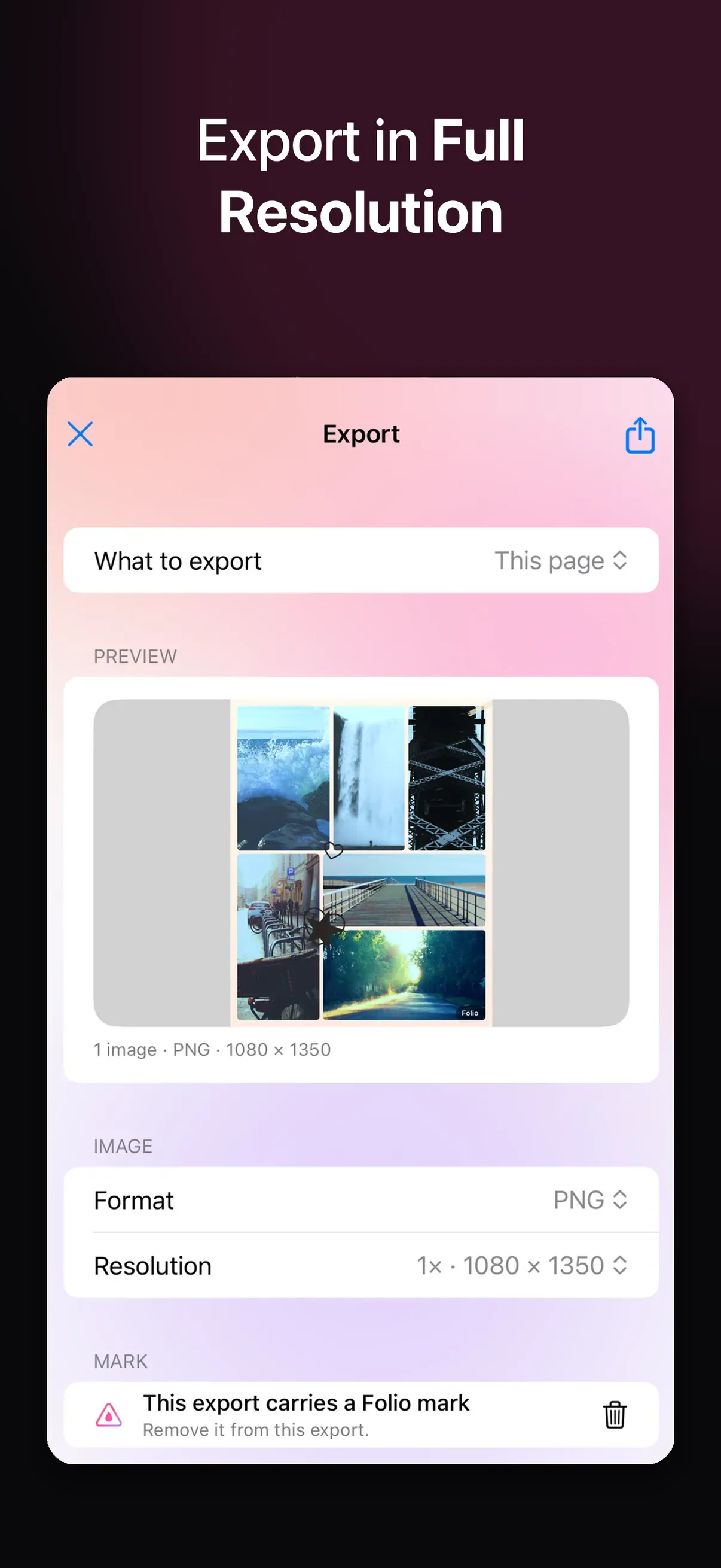 Folio - Photo Collage screenshot 10