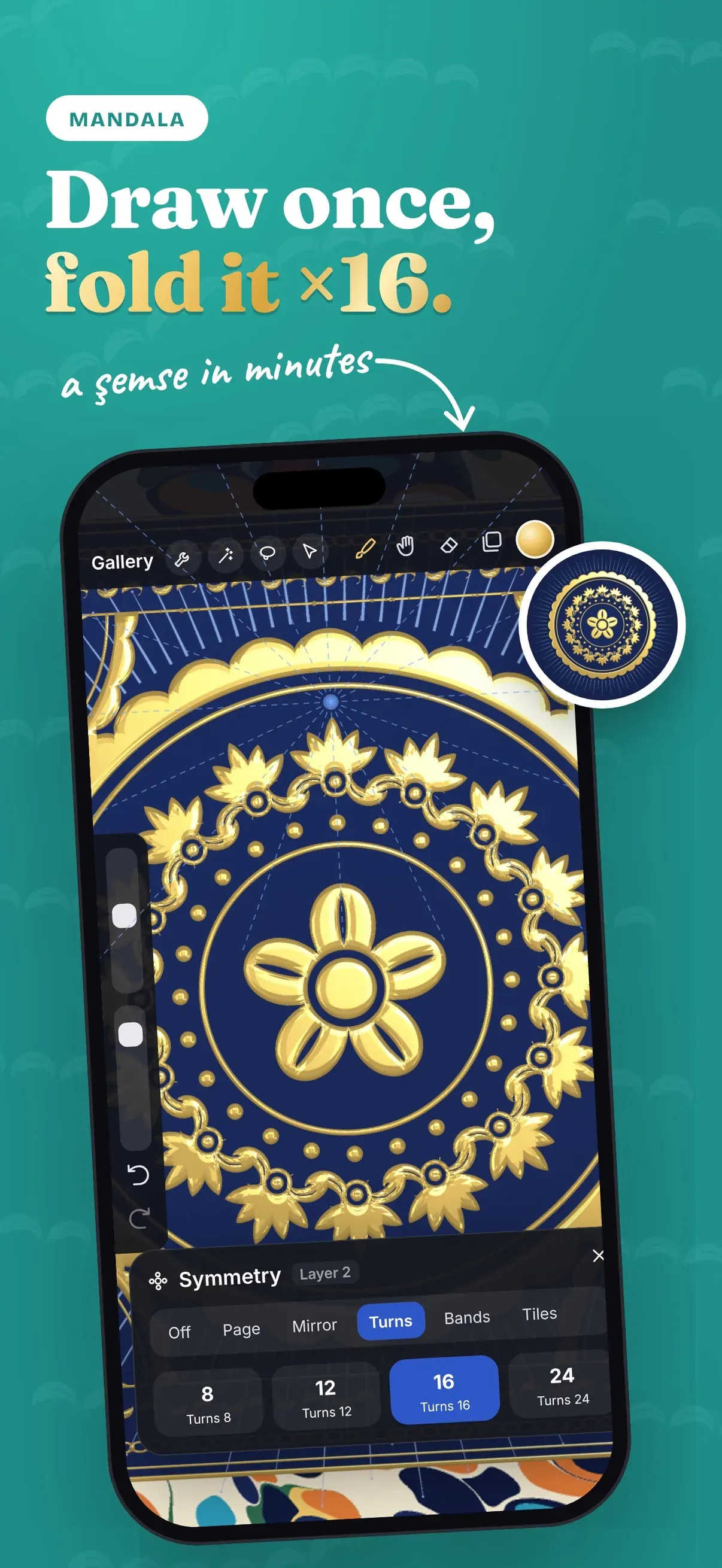 Tezhip: Gold Mandala Art screenshot 3