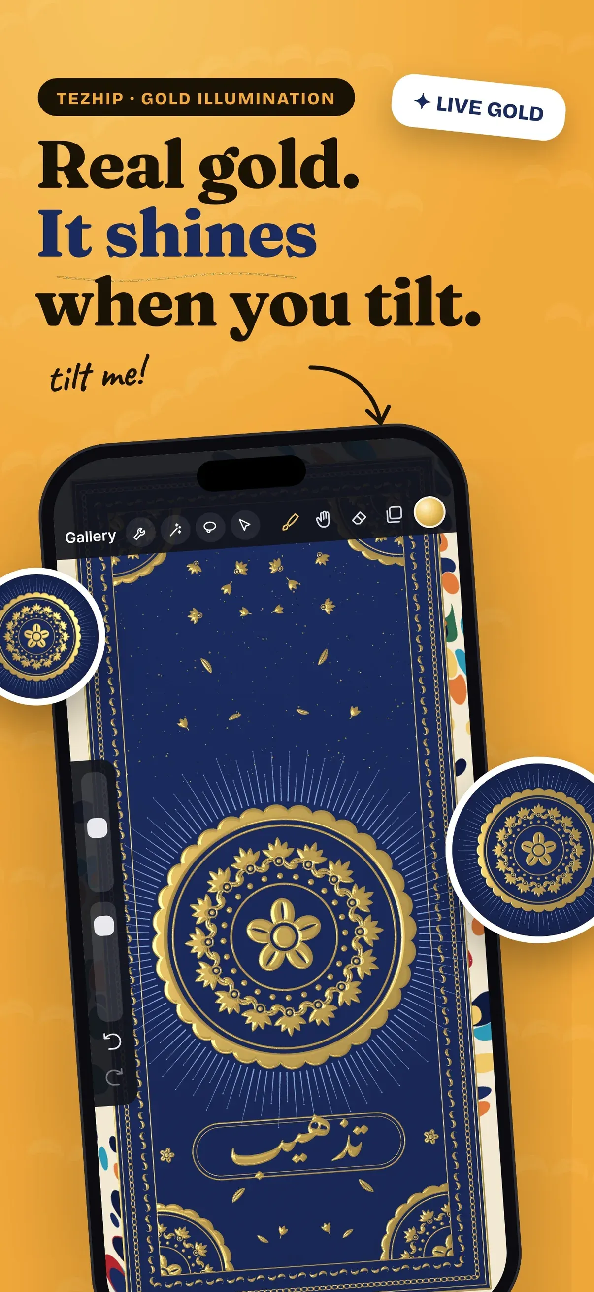 Tezhip: Gold Mandala Art screenshot 1