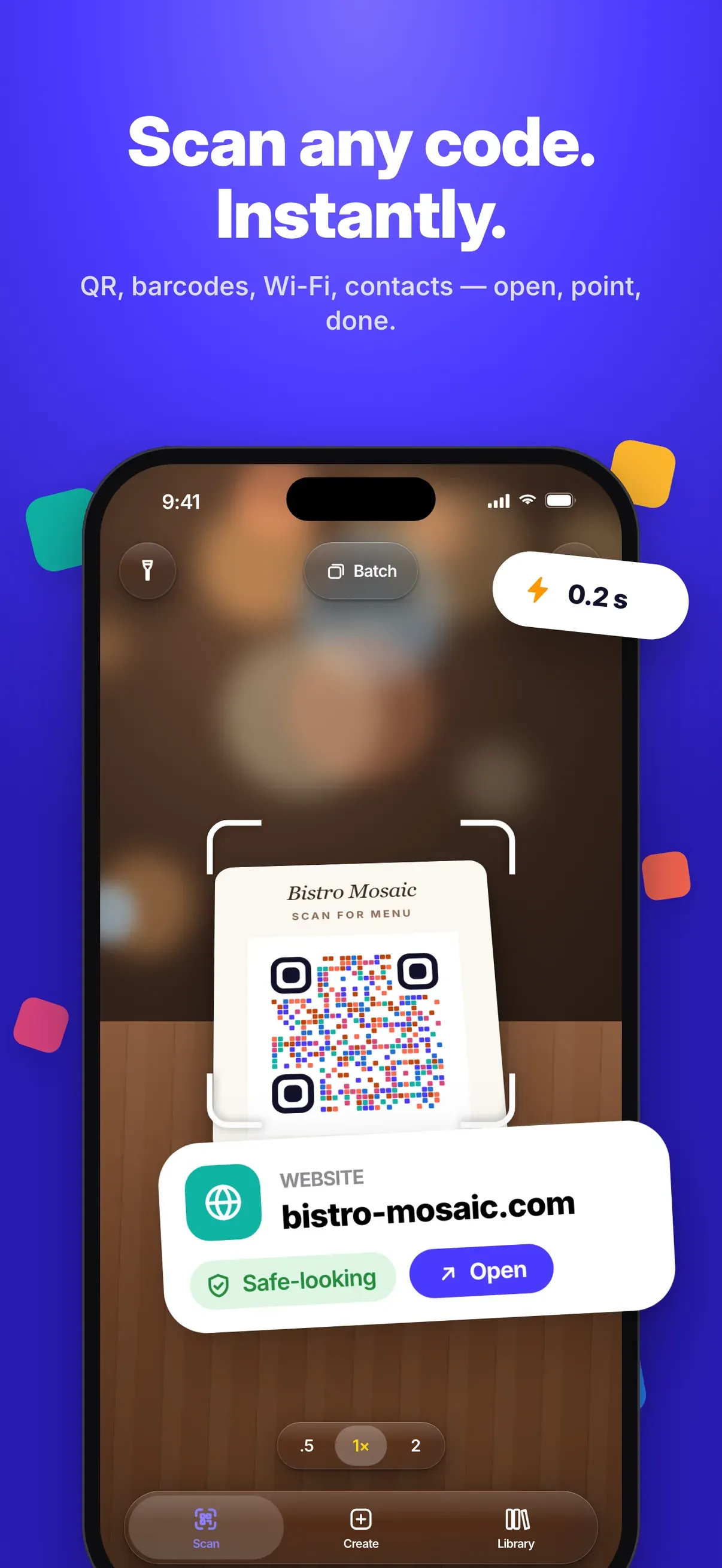Tessera: QR Code Scanner screenshot 1
