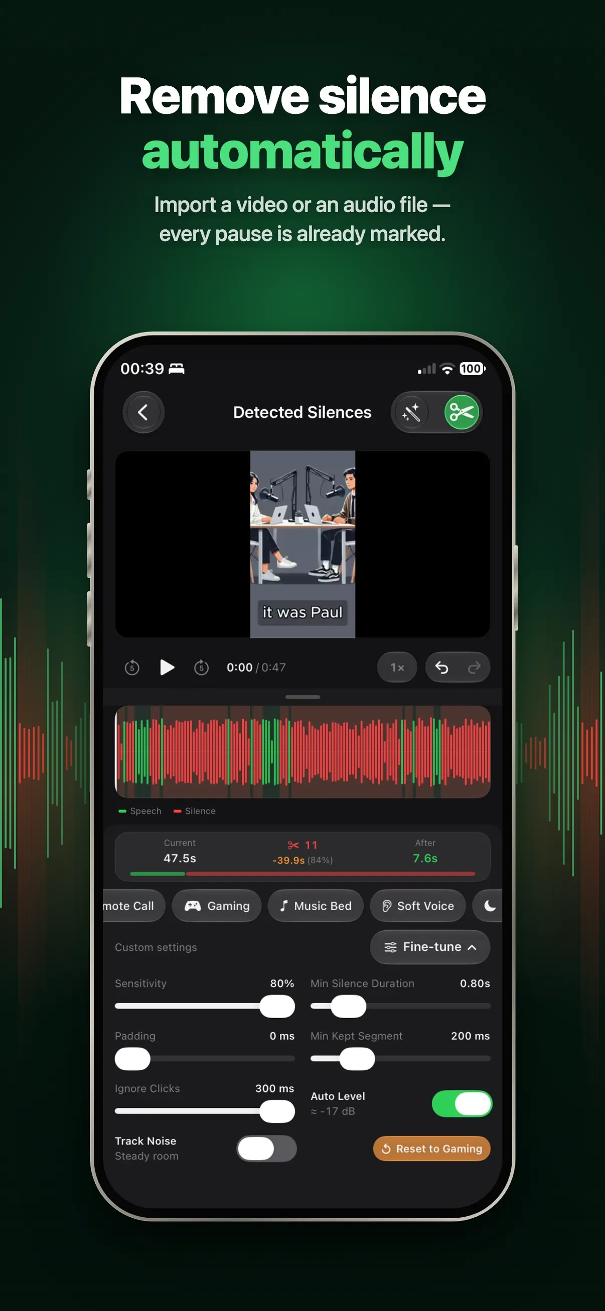QuellCut - Silence Remover screenshot 1