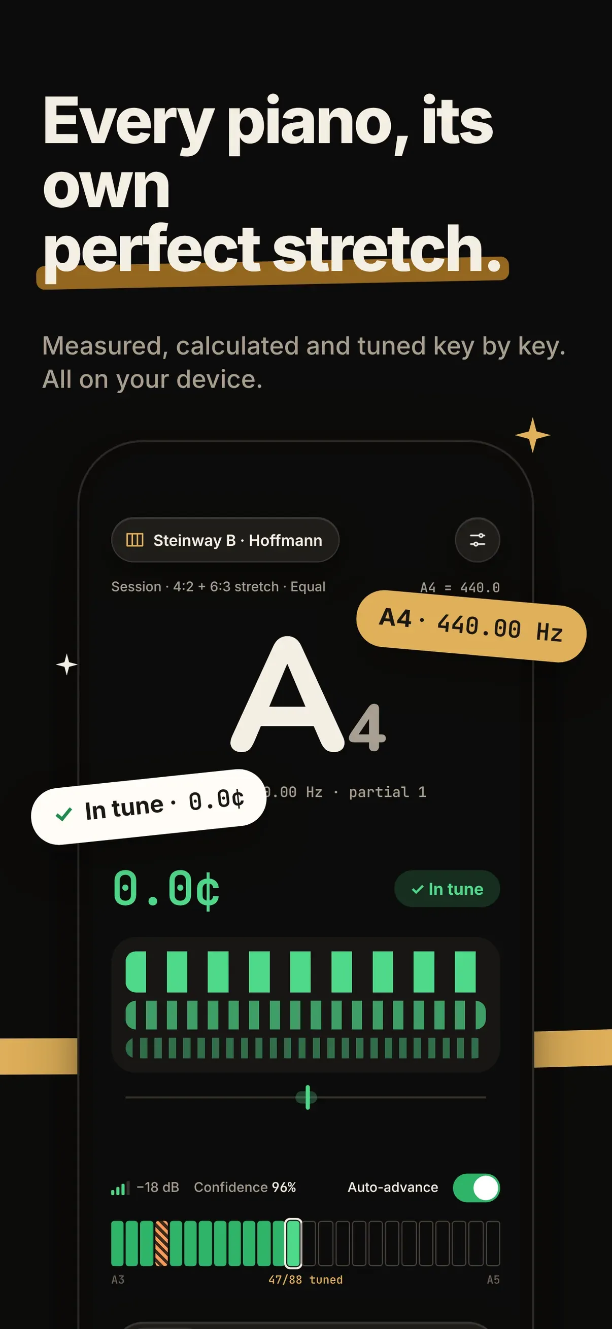 Stretch: Piano Tuner Pro screenshot 1