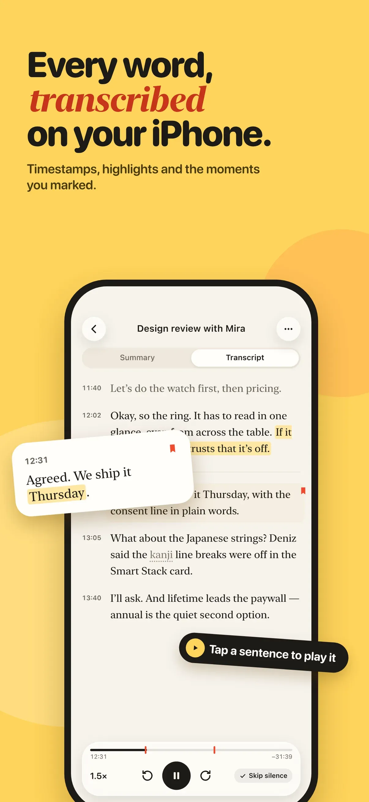 Earshot: AI Voice Recorder screenshot 2